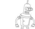 Bender Coloring Relax Pages Angry Sleep Another Sketch Color