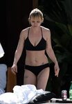Christina Ricci in Black Bikini at a Pool in Miami, FL Febru