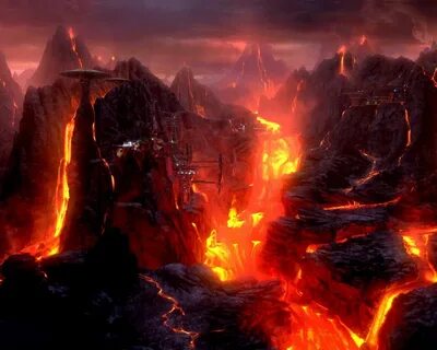 Mustafar Wallpaper Star wars planets, Fantasy landscape, Sta