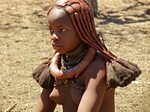 Young Himba girl ready for marriage Namibia. Kaokoland. HI. 