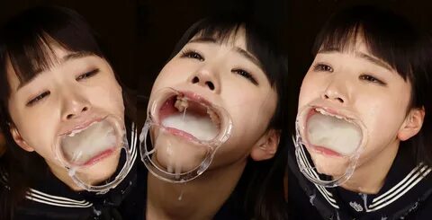 Japanese Girl Got Full Mouth Of Cum And Used It For Gargling.