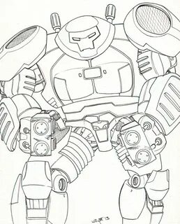Printable Coloring Pages Hulkbuster : Avengers Coloring Page