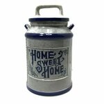 Vintage Blue Country Home Sweet Home Ceramic Canister Cookie