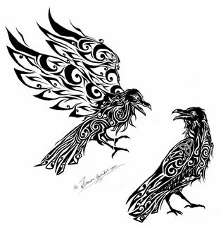 vættir - Google leit Raven tattoo, Norse tattoo, Yggdrasil t