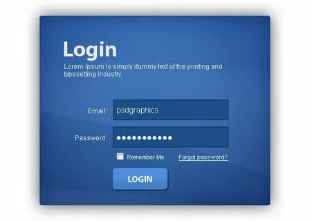 25 Free PSD Login Page Template Files Inspirationfeed Templa