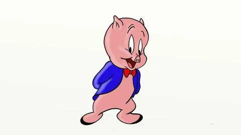 Daily Cartoon Drawings - Drawing Porky Pig