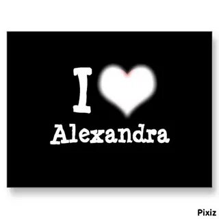 Photo montage I love Alexandra - Pixiz