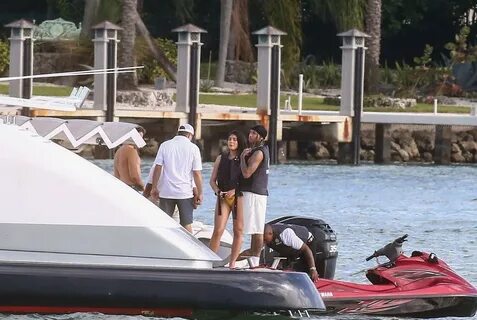 Tyga & Amanda Trivizas Enjoy Their Day on a Boat in the Bay 