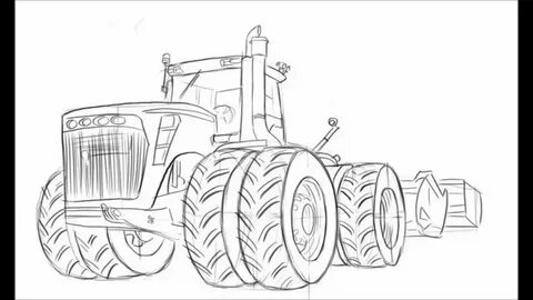 Easy Tractor Drawing at GetDrawings Free download