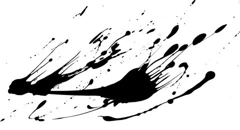 Download Paint Splatter Splash - Black Paint Splatter On Cle