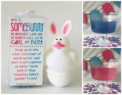 SomeBunny Gender Reveal Fizz Set of 2 Easter Gender Reveal E