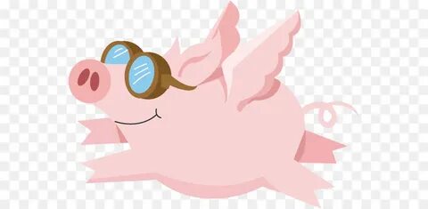 Flying Pig Marathon Domestic pig When pigs fly Clip art - pi