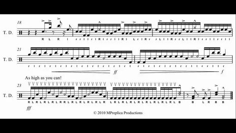 Blue Devils Drum Break 2010 Tenor Solo Transcription - YouTu