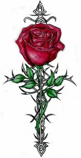 Pin on Rose With Thorns Tattoo