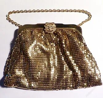 Vintage Whiting and Davis Mesh Evening Bag net Handbags Clut