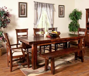 Vineyard 7-Piece Extension Kitchen Table Set by Sunny Design