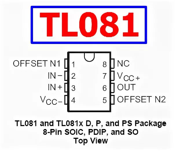 TL081 - JFET-Input Operational Amplifier - TI - DataSheetGo.