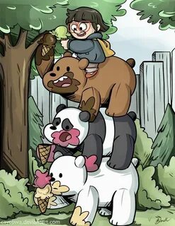 Ice cream time with bears 🍦 Bare bears, We bare bears, Anima