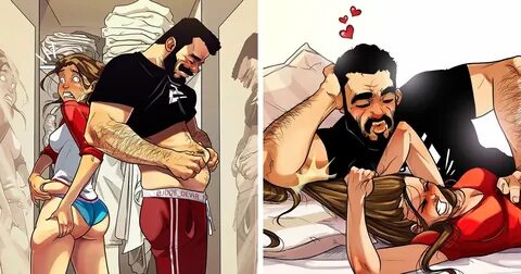 Artist Keeps Illustrating Everyday Life With His Wife In Com