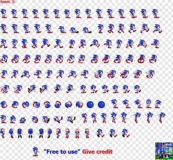Sprite - Sonic 3 Sprite Png, HD Png Download - 735x682 (#190