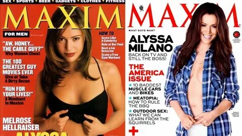 Alyssa Milano Returns to Maxim After 15 Years Having Not Age
