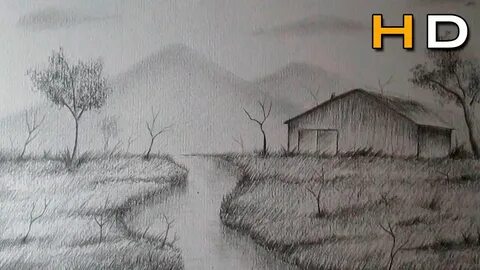 How to Draw a Landscape With Pencil Step by Step For Beginne
