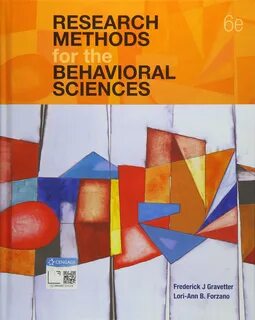 Research methods for the behavioral sciences gravetter forzano pdf