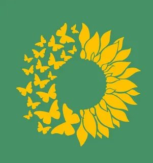 Free Sunflower Butterfly Svg 584 SVG PNG EPS DXF File - Cric