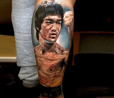 Bruce Lee tattoo by Michael Taguet Photo 21764