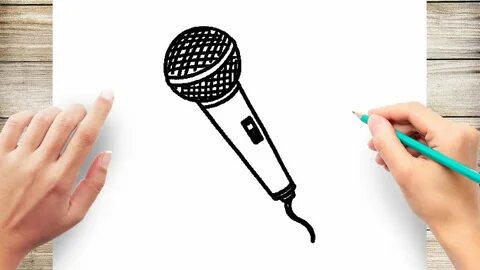 How to Draw Microphone Easy - YouTube