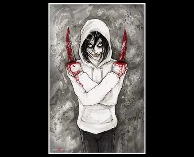 Jeff the Killer Creepypasta Poster Print by Chris Oz Fulton 