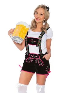 Ladies Oktoberfest German Bavarian Heidi Costume - Oktoberfe