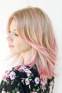 Resultado de imagen de pelo rosa puntas Pink blonde hair, Pi