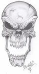 Skull Tattoo by GLAX34 on deviantART Cool skull drawings, Sk