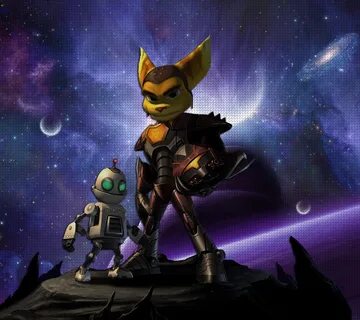 Скачать обои Игры, Космос, Фантастика, Ratchet & Clank, 