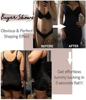 COMFREE Open Bust Full Body Shaper Mid Thigh Slimmer Shaping
