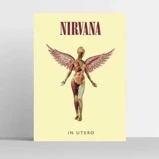 Nirvana A3 Poster In Utero Kurt Cobain Art Print