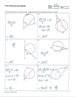 Unit 10 Circles Homework 5 Inscribed Angles : Solved: Name: 