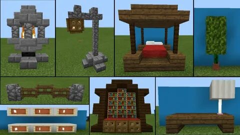 🦅 30 Decoration Ideas & Furniture Designs - Minecraft Pe - Y