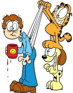 17 Jun - Garfield Odie And Jon - (754x958) Png Clipart Downl