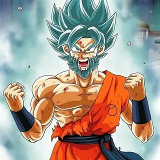 Bearded ssb goku DragonBallZ Amino