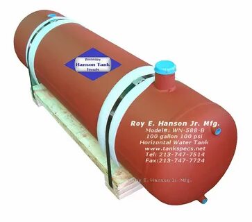 100 gallon Horizontal Water Tank WN-588-B