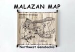 Malazan Northwest Genabackis Map HANDMADE Scroll Malazan Ets