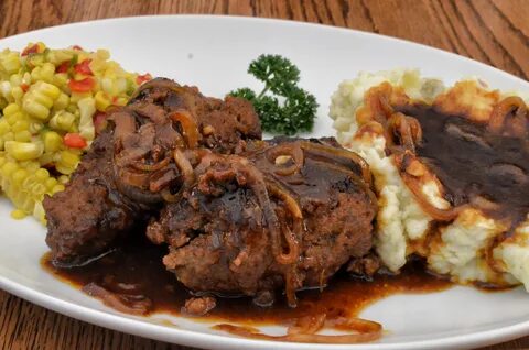 File:Salisbury steak with brown sauce.jpg - Wikimedia Common