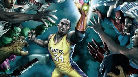 Free download Download NBA players vs superheroes wallpaper 