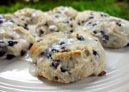 Simple blueberry biscuits. Make with my homemade bisquick re