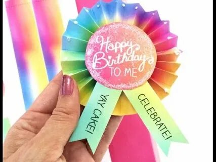 DIY Birthday Button - YouTube