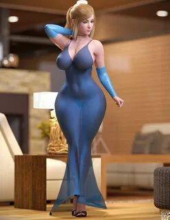 3d cartoon big boobs tight dress