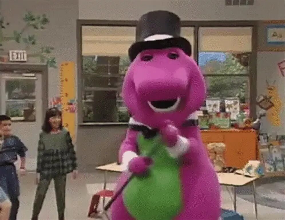 Barney The Dino GIFs Tenor