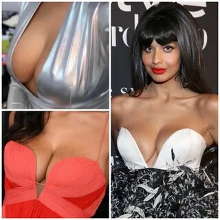 Jameela Jamil’s big brown tits.